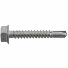 DeWALT Anchors & Fasteners - 1/4, Hex Washer Head, Hex Drive, 2-1/2" Length Under Head, #3 Point, Self Drilling Screw - Makers Industrial Supply