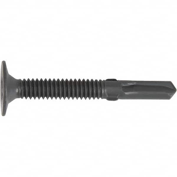 DeWALT Anchors & Fasteners - 1/4, Flat Head, Phillips Drive, 3" OAL, #4 Point, Self Drilling Screw - Makers Industrial Supply