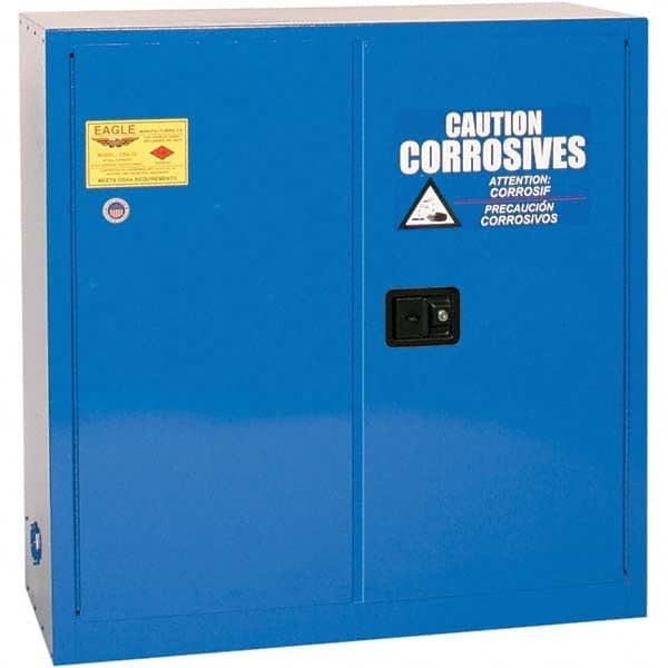 Eagle - Safety Cabinets Hazardous Chemical Type: Corrosive Chemicals Color: Royal Blue - Makers Industrial Supply