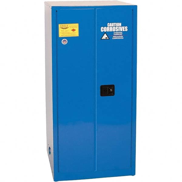 Eagle - Safety Cabinets Hazardous Chemical Type: Corrosive Chemicals Color: Royal Blue - Makers Industrial Supply