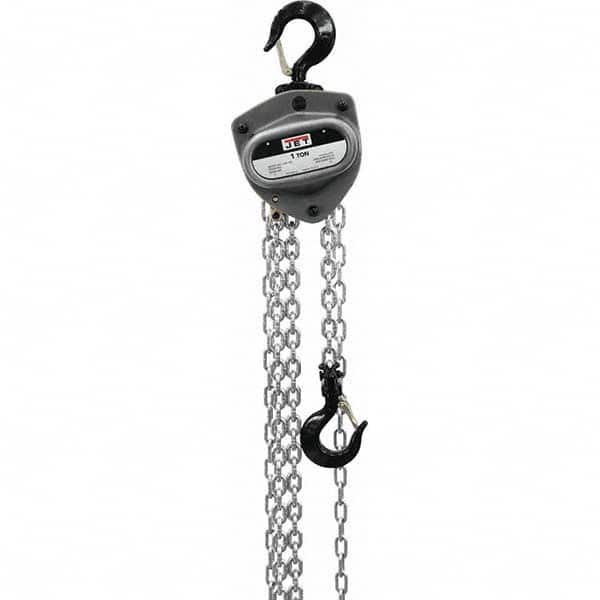 Jet - 2,000 Lb Capacity, 40' Lift Height, Manual Chain Hoist - Makers Industrial Supply