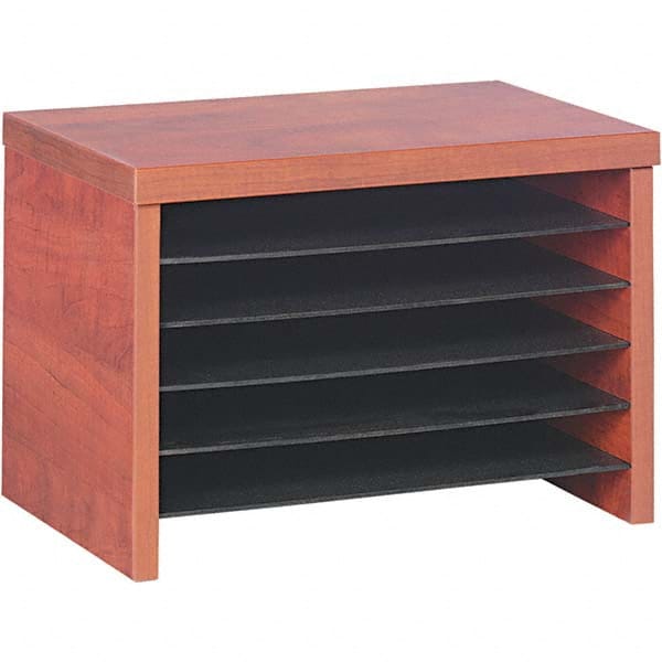 ALERA - Desktop File Organizers Type: Book Shelf Color: Cherry - Makers Industrial Supply