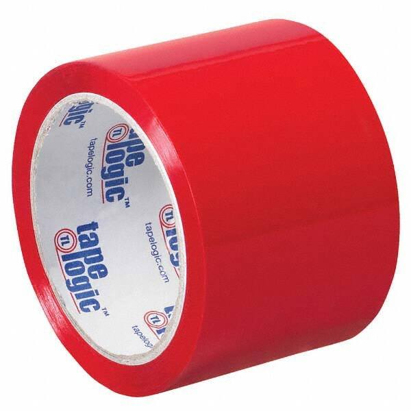 Tape Logic - Pack of (6) 55 Yd Rolls 3" Red Box Sealing & Label Protection Tape - Makers Industrial Supply