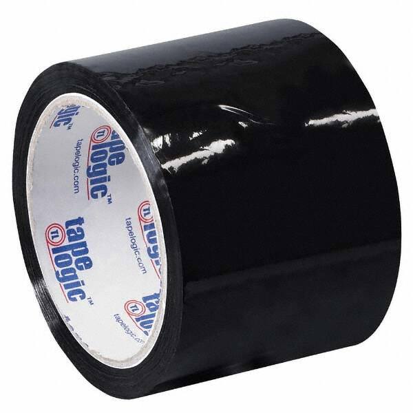 Tape Logic - Pack of (6) 55 Yd Rolls 3" Black Box Sealing & Label Protection Tape - Makers Industrial Supply