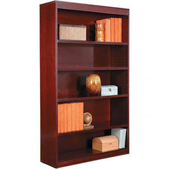 ALERA - Bookcases Height (Inch): 60 Color: Mahogany - Makers Industrial Supply