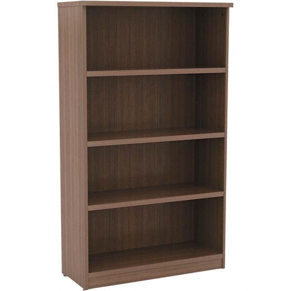 ALERA - Bookcases Height (Inch): 55 Color: Walnut - Makers Industrial Supply