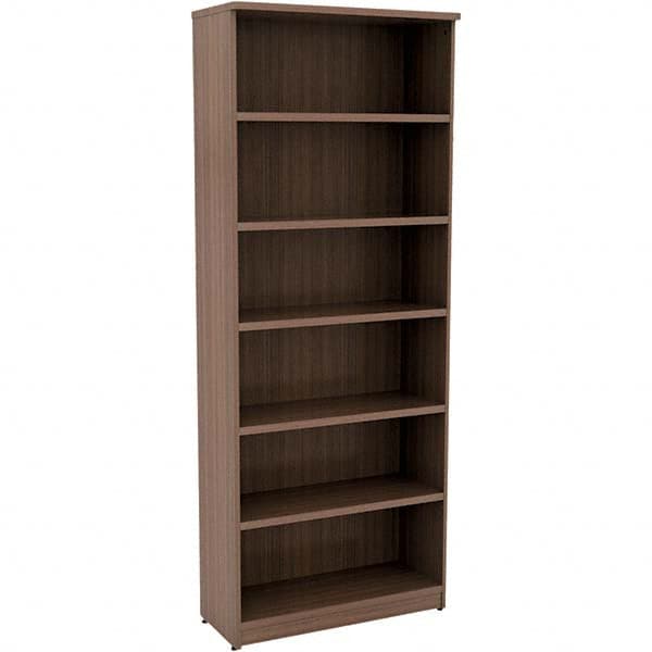 ALERA - Bookcases Height (Inch): 80-3/4 Color: Walnut - Makers Industrial Supply