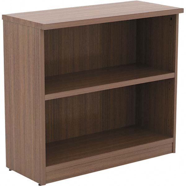 ALERA - Bookcases Height (Inch): 29-1/2 Color: Walnut - Makers Industrial Supply