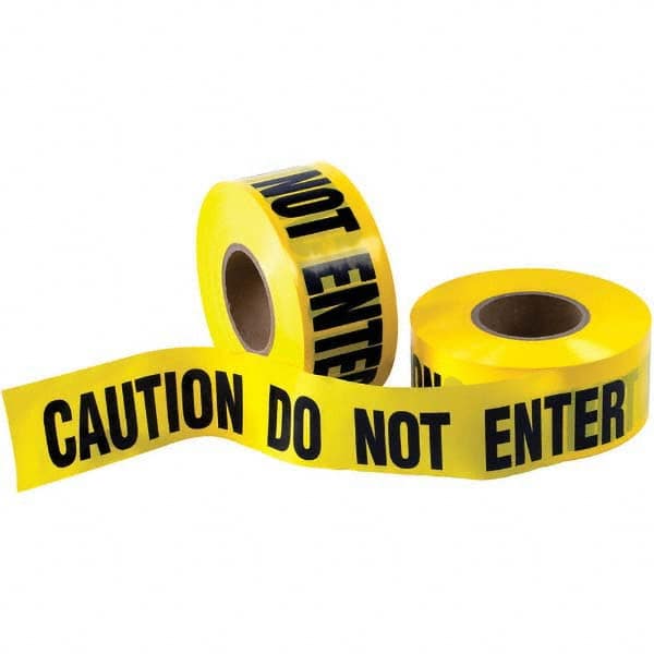 Value Collection - Barricade & Flagging Tape Tape Type: Barricade Legend: Do Not Enter - Makers Industrial Supply