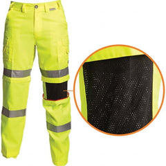 Stanco Safety Products - Lime & Yellow Polyester & Cotton Hi-Visibility Pants - Makers Industrial Supply