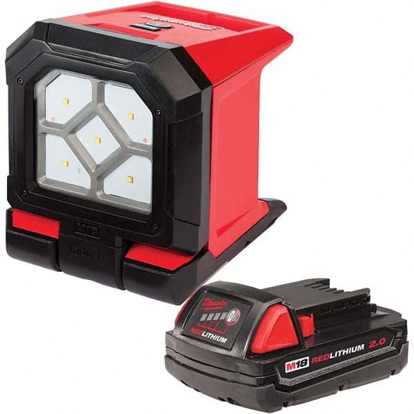 Milwaukee Tool - Cordless Work Lights Voltage: 18 Run Time: Up to 20 hours - Makers Industrial Supply