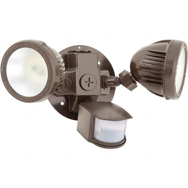 Hubbell Lighting - Motion Sensing Light Fixtures Detection Angle: 180 Number of Heads: 2 - Makers Industrial Supply