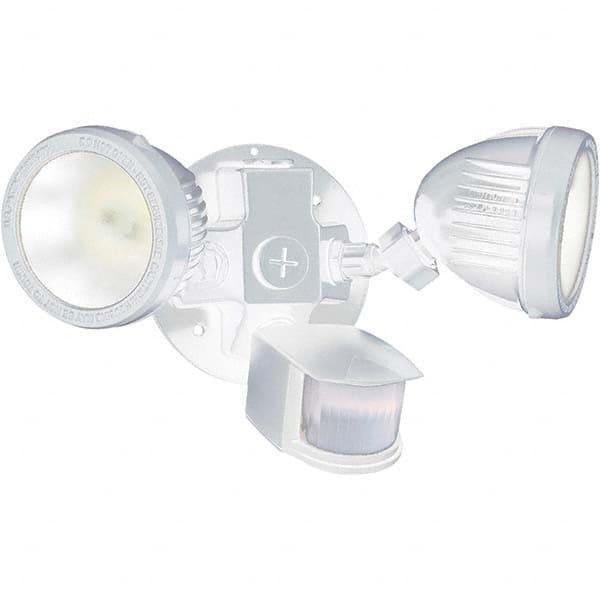 Hubbell Lighting - Motion Sensing Light Fixtures Detection Angle: 180 Number of Heads: 2 - Makers Industrial Supply