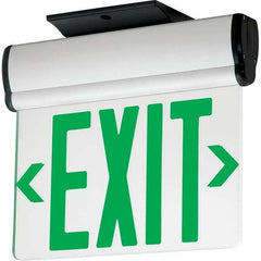 Hubbell Lighting - Illuminated Exit Signs Number of Faces: 1 Letter Color: Green - Makers Industrial Supply