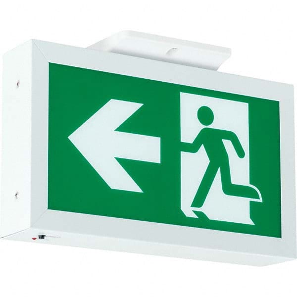 Hubbell Lighting - Illuminated Exit Signs Number of Faces: 1 Letter Color: Green - Makers Industrial Supply