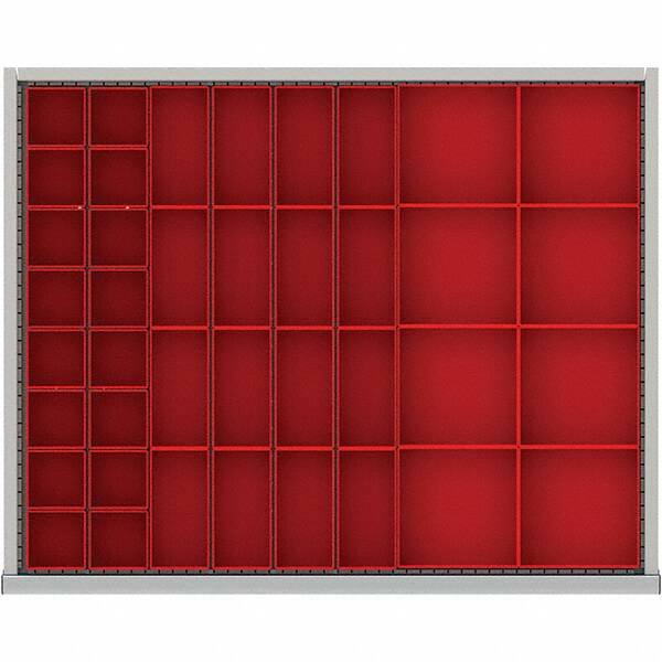 LISTA - 40-Compartment Drawer Divider Layout for 2.17" High Drawers - Makers Industrial Supply