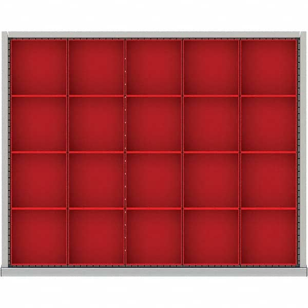 LISTA - 20-Compartment Drawer Divider Layout for 3.15" High Drawers - Makers Industrial Supply