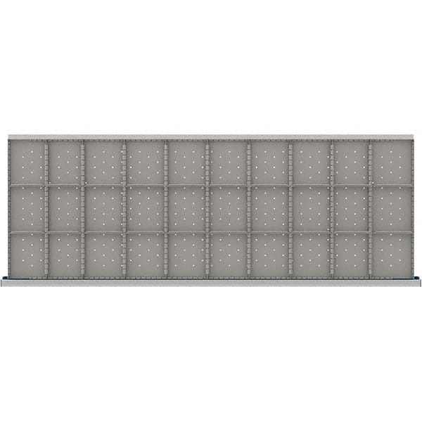 LISTA - 30-Compartment Drawer Divider Layout for 3.15" High Drawers - Makers Industrial Supply