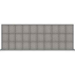 LISTA - 30-Compartment Drawer Divider Layout for 3.15" High Drawers - Makers Industrial Supply