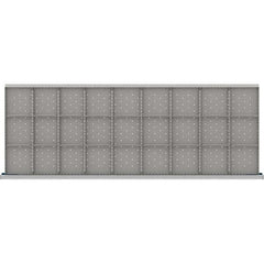 LISTA - 27-Compartment Drawer Divider Layout for 3.15" High Drawers - Makers Industrial Supply