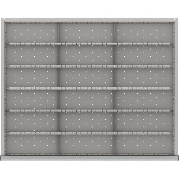 LISTA - 18-Compartment Drawer Divider Layout for 3.15" High Drawers - Makers Industrial Supply