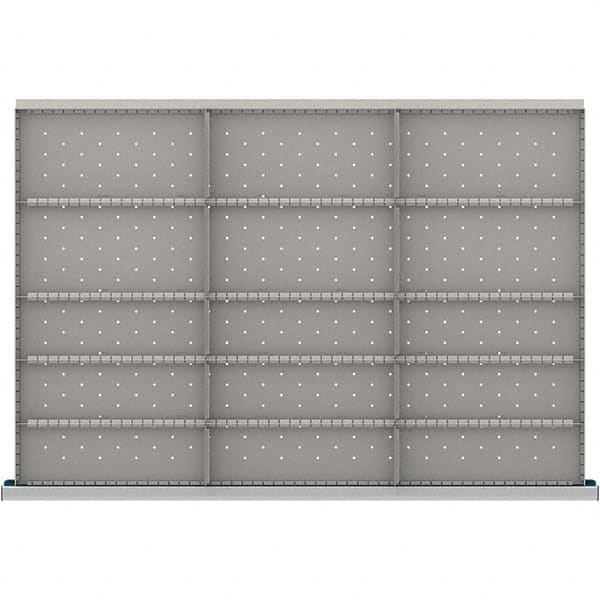 LISTA - 15-Compartment Drawer Divider Layout for 3.15" High Drawers - Makers Industrial Supply