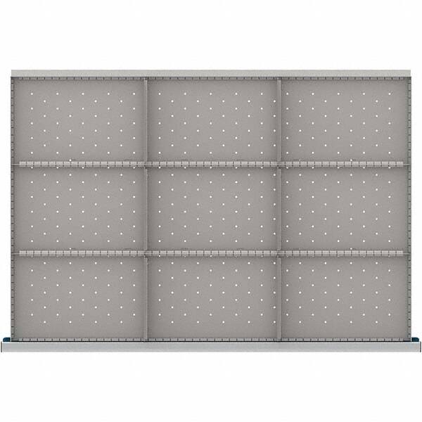 LISTA - 9-Compartment Drawer Divider Layout for 3.15" High Drawers - Makers Industrial Supply