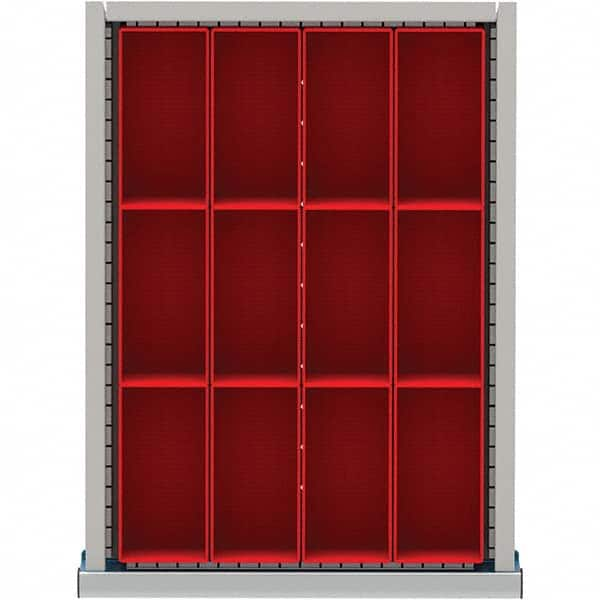 LISTA - 12-Compartment Drawer Divider Layout for 3.15" High Drawers - Makers Industrial Supply