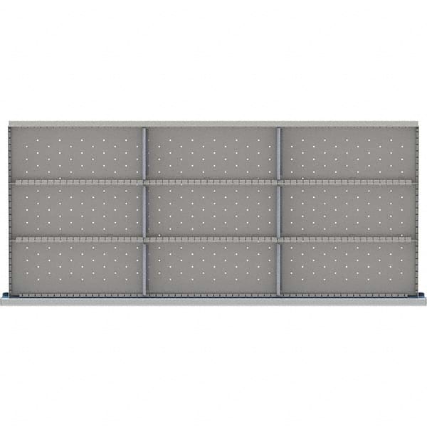 LISTA - 9-Compartment Drawer Divider Layout for 3.15" High Drawers - Makers Industrial Supply