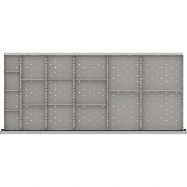 LISTA - 17-Compartment Drawer Divider Layout for 3.15" High Drawers - Makers Industrial Supply