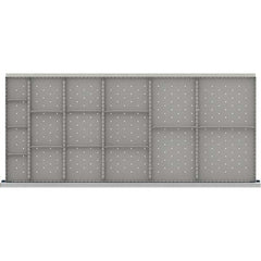 LISTA - 17-Compartment Drawer Divider Layout for 3.15" High Drawers - Makers Industrial Supply