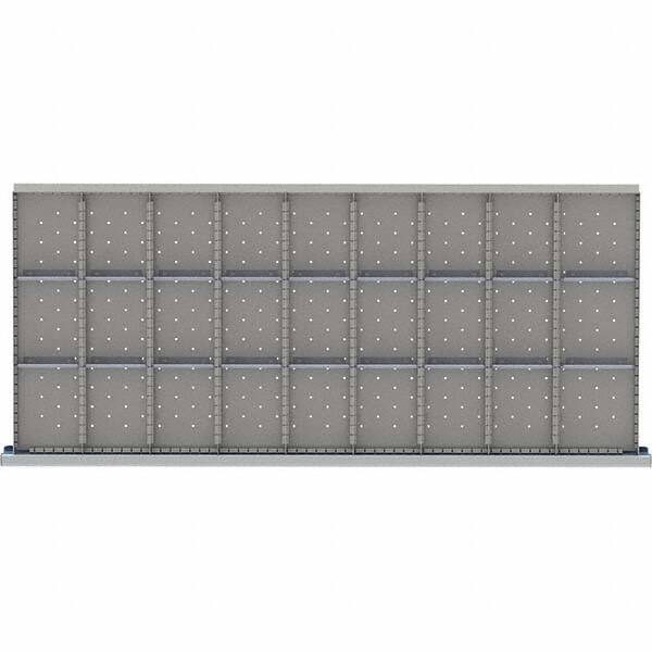 LISTA - 27-Compartment Drawer Divider Layout for 3.15" High Drawers - Makers Industrial Supply