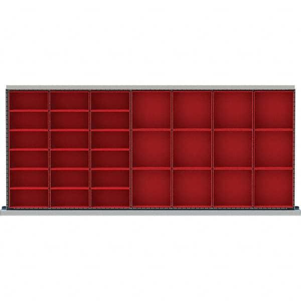 LISTA - 30-Compartment Drawer Divider Layout for 3.15" High Drawers - Makers Industrial Supply