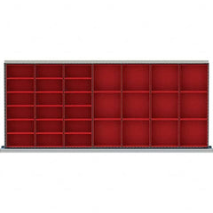 LISTA - 30-Compartment Drawer Divider Layout for 3.15" High Drawers - Makers Industrial Supply