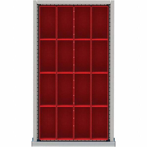 LISTA - 16-Compartment Drawer Divider Layout for 3.15" High Drawers - Makers Industrial Supply