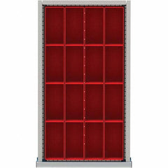 LISTA - 16-Compartment Drawer Divider Layout for 3.15" High Drawers - Makers Industrial Supply