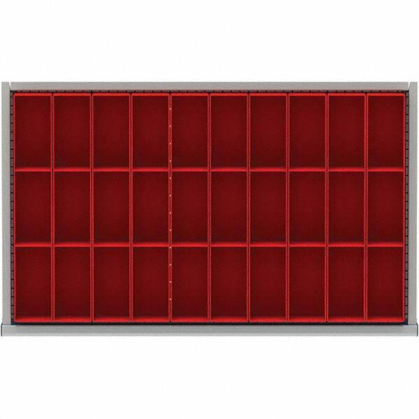 LISTA - 30-Compartment Drawer Divider Layout for 3.15" High Drawers - Makers Industrial Supply