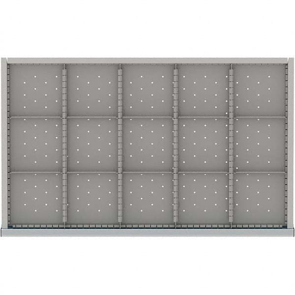 LISTA - 15-Compartment Drawer Divider Layout for 3.15" High Drawers - Makers Industrial Supply