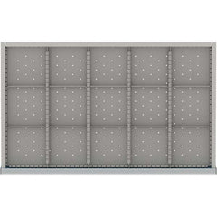 LISTA - 15-Compartment Drawer Divider Layout for 3.15" High Drawers - Makers Industrial Supply