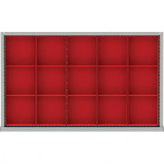 LISTA - 15-Compartment Drawer Divider Layout for 3.15" High Drawers - Makers Industrial Supply