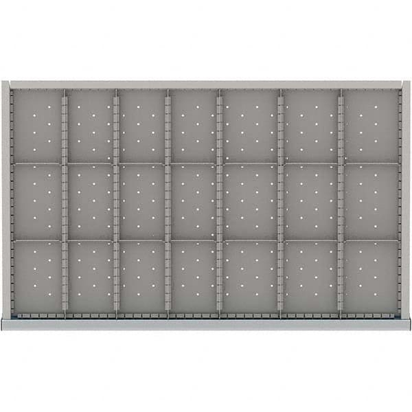 LISTA - 21-Compartment Drawer Divider Layout for 3.15" High Drawers - Makers Industrial Supply