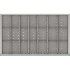 LISTA - 21-Compartment Drawer Divider Layout for 3.15" High Drawers - Makers Industrial Supply