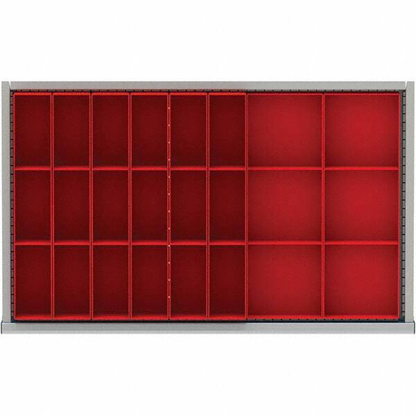 LISTA - 24-Compartment Drawer Divider Layout for 3.15" High Drawers - Makers Industrial Supply