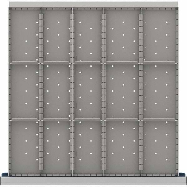 LISTA - 15-Compartment Drawer Divider Layout for 3.15" High Drawers - Makers Industrial Supply