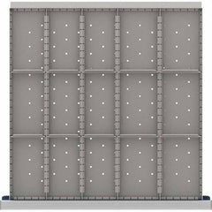 LISTA - 15-Compartment Drawer Divider Layout for 3.15" High Drawers - Makers Industrial Supply