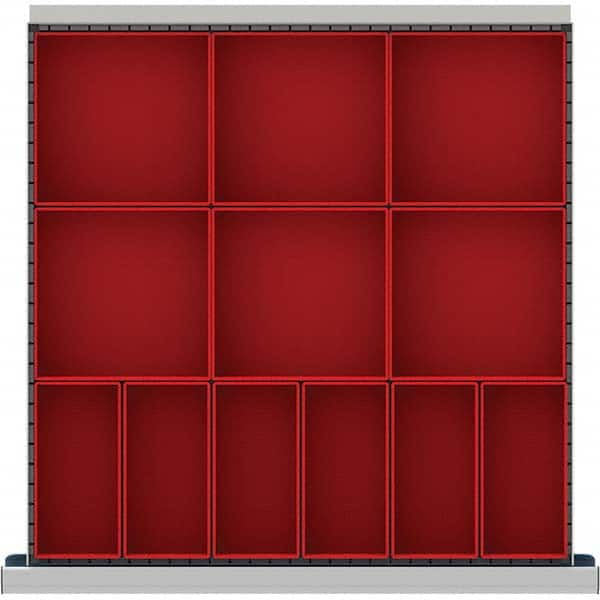 LISTA - 12-Compartment Drawer Divider Layout for 3.15" High Drawers - Makers Industrial Supply