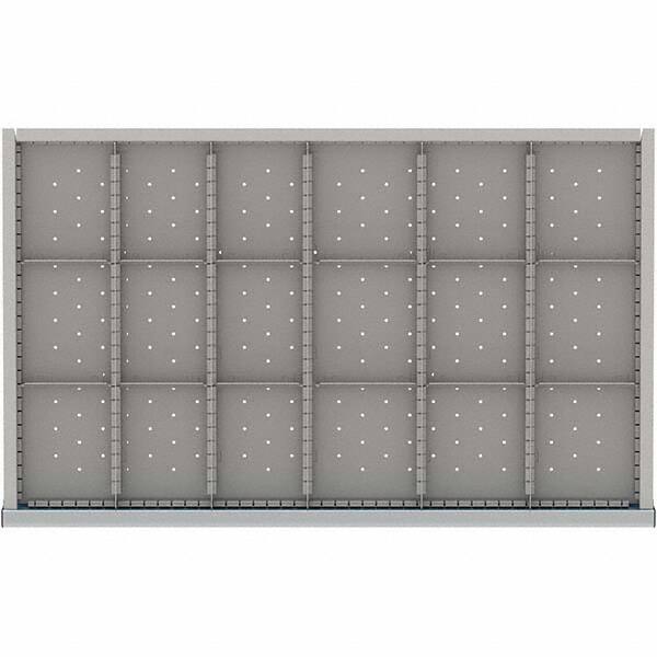 LISTA - 18-Compartment Drawer Divider Layout for 3.15" High Drawers - Makers Industrial Supply