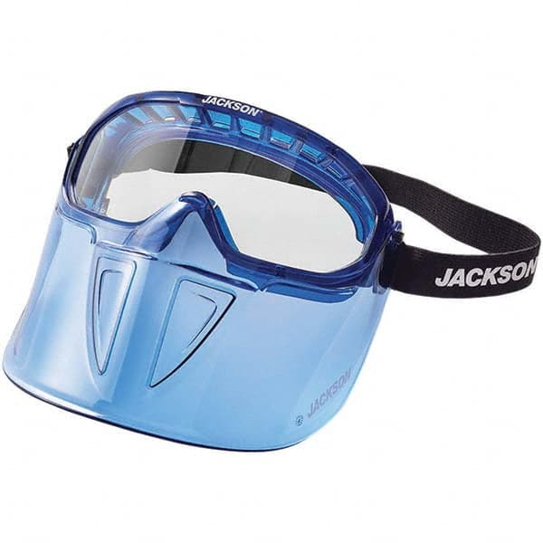 Jackson Safety - Size Universal Clear Polycarbonate Anti-Fog Goggles with Face Shield - Makers Industrial Supply