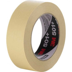 3M - 6mm Wide x 55 m x 7.3 mil Tan Crepe Paper Masking Tape - Makers Industrial Supply