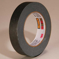 3M - 36mm Wide x 55 m x 5.6 mil Black Crepe Paper Masking Tape - Makers Industrial Supply